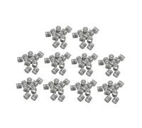 B Baosity 100 Bagues Numérotées pour Pattes de Pigeon, Réutilisables et Réutilisables, en Aluminium, pour L'identification des Volailles, Gris