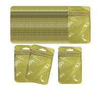 B Baosity 100 Pièces Ziplock Pouches Petits Sacs de Rangement Mini Poly pour Bijoux Saphirs Accessoires Divers Convient à L'Organisation Créative Bureau, or