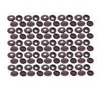 B Baosity 1000 Pièces Bouchon Trou Charnière Bouchon Obturateur Capuchon Trou Trou Plastique En Plastique Adapté pour Réparations Maison Fenêtres Mo, Brun
