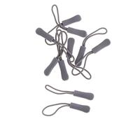 B Baosity 10x Cordon de Tirage Extension Zip Tirettes de Fermeture Corde de Nylon Fermeture Éclair de Remplacement Tag - Gris