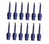 B Baosity 12 Pièces Clips Présentoir Leurres Pêche Alliage Support Crochet Organisateur Porte-appâts Fonction Séchage Convient pour Rangement Atelier Pêcheur Pr, Bleu