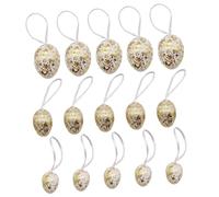 B Baosity 15 Décorations de Pâques Dorées à Suspendre pour Les Loisirs Créatifs D'intérieur