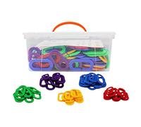 B Baosity 150 Maillons en -Ciel, Crochets en C, Chaîne Balançoire Oiseau, Maillons de Couleur Assortis, Jouets D'éveil pour Enfants D'âge Présco