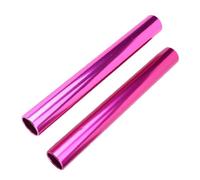 B Baosity 2 Pièces Bâton de Relais Course Piste Terrain Aluminium Alliage Poignée Confortable Antidérapant Impact Résistant Adapté pour Adultes Sport, Violet