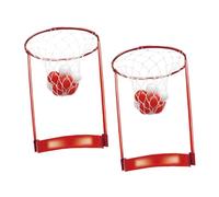 B Baosity 2 Pièces Jeu de Basket sur Tête Bandeau Ajustable Panier Jouet Ballon Accessoires Amusants pour Adultes Enfants Adapté Aux Fêtes Réunion Familiale Éco, 2 Paniers