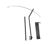 B Baosity 2 Pièces Support de Lanterne Camping Porte-Lampe Léger Pliable Installation Rapide Acier Inoxydable Ajustable Applicable en Soirée Extérieure, Double Section