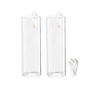 B Baosity 2 Stations de Propagation en Verre, Pots Suspendus en Verre, Terrariums Muraux, Vases en Forme de Tube à Essai pour Plantes Aériennes, Décoration pour