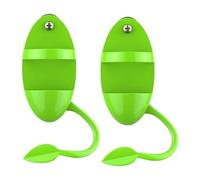 B Baosity 2 Supports à Os de Seiche pour Cage à Oiseaux, Distributeur de Nourriture pour Os de Seiche, Accessoires Portables et Robustes, Verts, pour Perruches