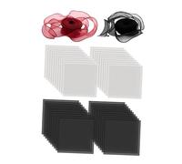 B Baosity 20 Feuilles de pour Fleurs, Papier Fleuriste DIY, Papier épais Han avec Bordure et Ruban, Idéal pour Les Anniversaires et La Saint-Valen, Style C