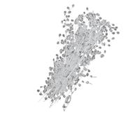 B Baosity 20 Perles Acryliques En Forme de Goutte pour Composition Florale, Idéales pour Les Mariages et Les événements, Blanc