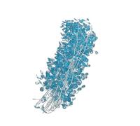 B Baosity 20 Perles Acryliques En Forme de Goutte pour Composition Florale, Idéales pour Les Mariages et Les événements, Bleu