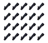 B Baosity 20 Pièces Crochets Crochets Pegboard Support Rangement Organisateur Polyvalent En Pp pour Suspendre Outils Bijoux Vêtements Adaptés à, Noir
