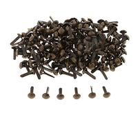 B Baosity 200pcs Attaches Parisiennes en Métal Mini Brads Goupilles Fendues Scrapbooking pour Bureau Maison Ecole - Bronze
