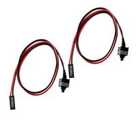 B Baosity 2pcs 2 Broches Câble D'alimentation On/Off Bouton De Remplacement Remplacement Commutateur Ordinateur ATX