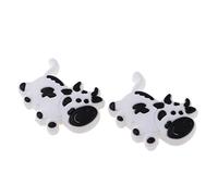 B Baosity 2pcs Anti-vibrateur pour Raquette de Tennis Amortisseur en Silicone - Vache Blanche, comme décrit