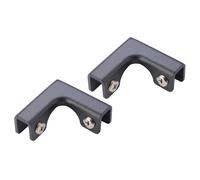 B Baosity 2X Clips de Fixation pour Verre, Supports de Fixation sans Rebord, d'angle, Connecteurs pour Verre Destinés à La Fixation dans Les VIT, pour 11 à 12mm