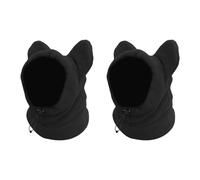 B Baosity 2X Oreilles pour Chien, Bonnet, Bandeau Doux à Capuche, Coupe-Vent, Tour de Tête Ajustable, Bonnet Polaire, Snood pour Chiens de Randonnée