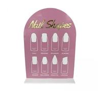 B Baosity 2x Présentoir Acrylique DIY pour Capsules D'ongles (support pour Salon de Manucure B)
