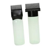 B Baosity 2x Racine Peigne Applicateur Bouteilles Bouteilles Perming Outils Coloration Des Cheveux Bouteilles de Teinture Cheveux Bouteille Brosses pour, Clair