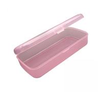 B Baosity 3 Boîtes de Rangement pour Outils de Nail Art, étui Rectangulaire Transparent Vide, Organisateur pour Perles, Petits Accessoires de Loisirs Créatifs,