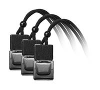 B Baosity 3 Pièces Flacon Diffuseur Voiture Suspendu Parfum Réutilisable Verre Bois Élégant pour Décoration Adapté à Voiture Bureau Chambre Maison Cadeau Intéri, dégradé noir