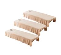 B Baosity 3X Drap de Lit Housse Spa Massage Traitement Table de Lit Drap Housse de Protection pour Tables de Massage 80x190cm