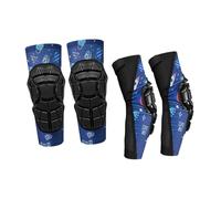 B Baosity 4 Pièces Genouillères Coudières Protège-Genoux Protège-Coudes Ensemble de Protection Rembourré en Spandex Respirant Adapté Aux Enfants pour Vélo Rolle, M