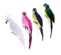 B Baosity 4 X 35 Cm Perroquet Ornement Figurine Artificielle à Plumes Animal Décor à La Maison