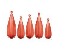B Baosity 5 Pièces Bouchons D'Entraînement à Lancer Leurres Appâts Pêcheur Précision Accessoire PVC Doux Poids Concentré Convient pour Enfants Adultes Débutants, Oranges 5 pièces