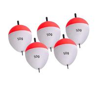 B Baosity 5 Pièces Flotteurs de Pêche Bouchons de Ligne à pour Montage Indicateurs Coulissants en Mousse Légère Adapté pour La Pêche de La Perche E, 50 Grammes