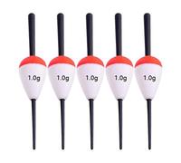 B Baosity 5 Pièces Flotteurs de Pêche Bouchons de Ligne à pour Montage Indicateurs Coulissants en Mousse Légère Adapté pour La Pêche de La Perche E, 1g