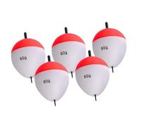 B Baosity 5 Pièces Flotteurs de Pêche Bouchons de Ligne à pour Montage Indicateurs Coulissants en Mousse Légère Adapté pour La Pêche de La Perche E, 60g