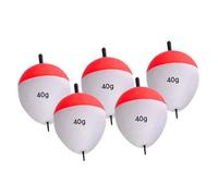 B Baosity 5 Pièces Flotteurs de Pêche Bouchons de Ligne à pour Montage Indicateurs Coulissants en Mousse Légère Adapté pour La Pêche de La Perche E, 40g