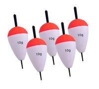 B Baosity 5 Pièces Flotteurs de Pêche Bouchons de Ligne à pour Montage Indicateurs Coulissants en Mousse Légère Adapté pour La Pêche de La Perche E, 10g