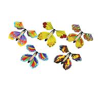 B Baosity 5 Pièces Papillon Magique Figurine Propulsée Par Élastique Jouet Astuces Volant Convient pour Jeu Interactif Performance Scénique Cadeau Lettre, Style b