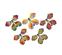 B Baosity 5 Pièces Papillon Magique Figurine Propulsée Par Élastique Jouet Astuces Volant Convient pour Jeu Interactif Performance Scénique Cadeau Lettre, Stylee