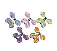 B Baosity 5 Pièces Papillon Magique Figurine Propulsée Par Élastique Jouet Astuces Volant Convient pour Jeu Interactif Performance Scénique Cadeau Lettre, style c