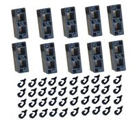 B Baosity 50 Clips de Fixation pour Cages pour Animaux, Boucles, Pinces de Rechange, Accessoires de Qualité Supérieure, Connecteurs de Clôture, Noir