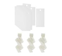 B Baosity 50 Pièces pour Table Carte de Nom Carte de Siège Étiquette Cadeau avec Ruban Papier Élégant Personnalisable Adapté pour Mariage Dîn, Beige