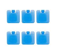 B Baosity 6 Pièces Bloc de Glace Pack Refroidisseur Transportable Réutilisable Gel Étanche Léger pour Sac Isotherme Boîte Congélateur Convient Camping Pêche Pla, 7cmx7cmx3cm