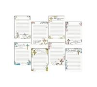 B Baosity 8 Pièces Bible Sticky Notes Bloc-notes Versets Bibliques Carnet Mémo Papier Résistant Motif Floral Rappel Fonction Adapté Au Bureau Étudiant Cadeaux, Croix