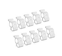 B Baosity 8 Pièces Crochet Tente Crochet Store Auvent Support Lumière Crochet S pour Résistant PP Facile à Installer Convient Camping Extéri, Blanc 10 pièces