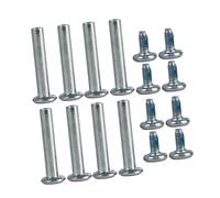 B Baosity 8 Pièces Vis Roue Patin Kit Roller Métal Boulons Montage Hexagonal Accessoires Remplacement Installation Facile Adapté à La Réparation et Maintenance, 8 Set 33 Mm