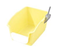B Baosity à Litière Rebord Pelle Gran Taille à Litière Pelle Magasin Appartement, Jaune