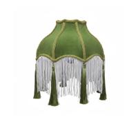 B Baosity Abat-jour Classique Victorien en Velours Forme Cloche à Franges et Pampilles Couvre-lampe Décoratif Adapté pour Salon Chambre Hôtel Réception