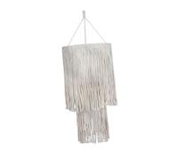 B Baosity Abat-jour En Macramé Style Nordique Fait Main En Corde de Coton, Idéal pour Une Chambre D'enfant, Un Bureau Ou Une Chambre D'étudiant, Style D