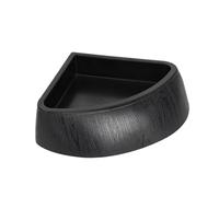 B Baosity Abreuvoir/mangeoire pour Reptiles, Bol Compact à Angle Droit, Antidérapant, Fond Plat, en Polypropylène Robuste, Facile à Nettoyer, Convient Aux, Noir