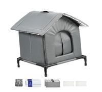 B Baosity Abri Rafraîchissant pour Chatons en été, Polyvalent avec Poches de Glace, Lit-Grotte Réutilisable, Maison pour Chats Errants pour Jardins, Granges, L
