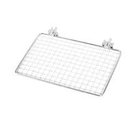 B Baosity Accessoires pour Cage à Perroquets : Perchoir en Acier Inoxydable pour l'exercice et La Coupe des Griffes du Bec, Support pour Perruches, Insépara, 20x15cm