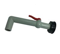 B Baosity Adaptateur de Cuve Valve d'Évacuation Robinets Raccord en PP 90° Chromé Sortie et Connecteur 60mm - B 1 Pouce rallongé de 90 degrés